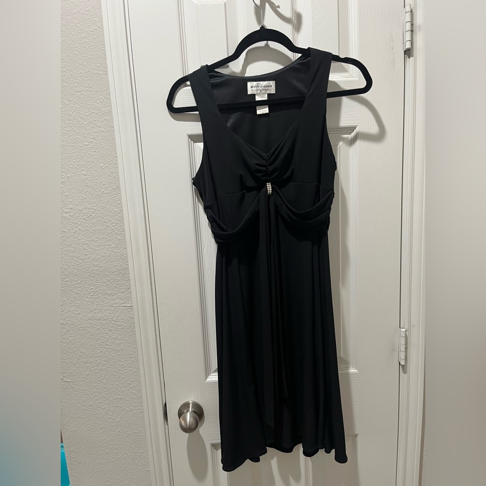 Betsy & Adam Black Sleeveless Maxi Sundress